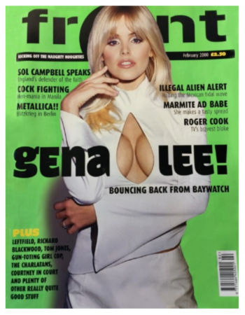 2000 2 front magazine. courtney in court