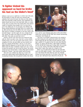 2000 8 front magazine dave courtney kicks arse. boxing 2