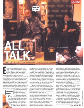 2000 front magazine. book signing