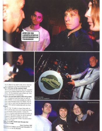 2000 front magazine. stereophonics 1