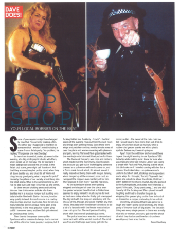 2001 6 front magazine. fetish party p.36