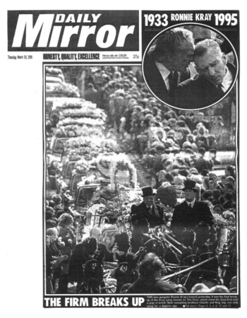 1995 3 30 daily mirror ron kray funeral 1