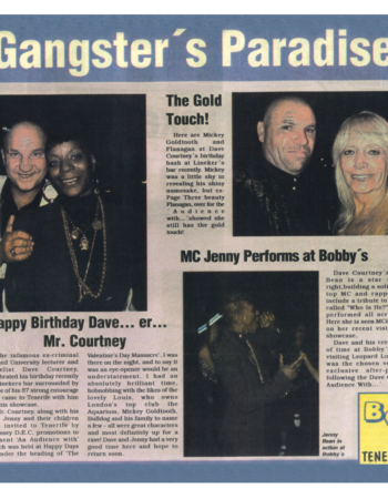 1999 7 7 an audience with dave courtney and howard marks tenerife after party