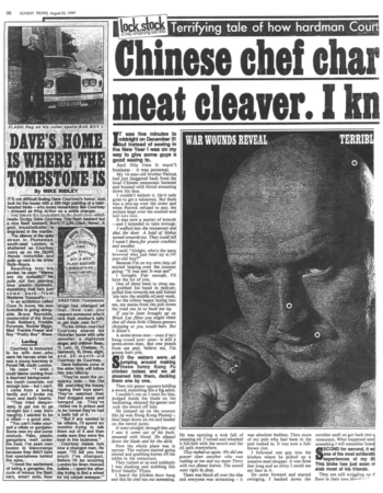 1999 8 22 sunday people tombstone, injury list. bite