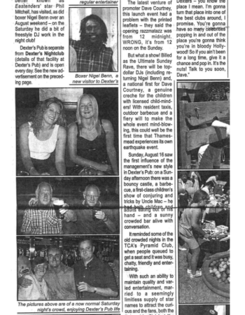 1999 sunday people the absolute b.....x club opening