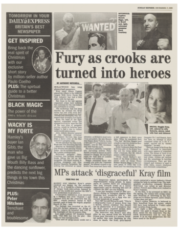 2000 12 17 sunday express outrage at kray funeral