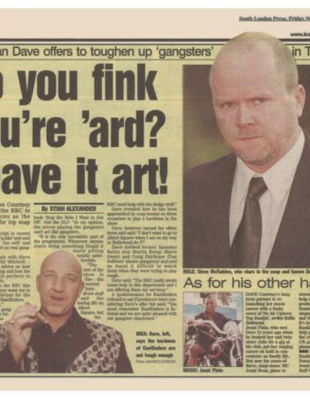 2001 11 23 sth london press eastenders gangster adviser. jenni bean rap up town top rankin