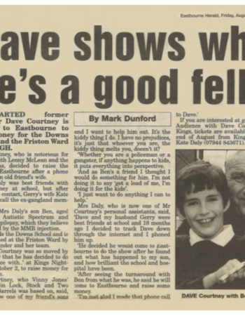 2002 8 2 eastbourne herald an audience with dave courtney oct 2 2002