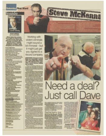 2003 daily record manager of band mute record release