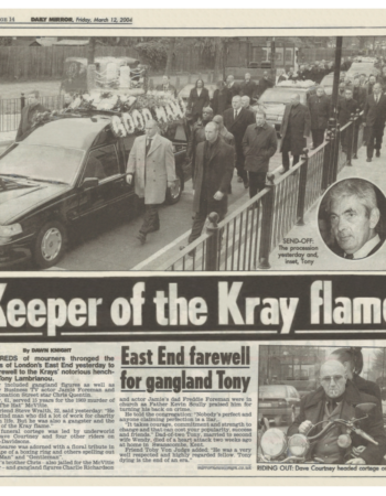 2004 3 12 daily mirror tony lambrianou funeral