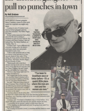 2009 5 8 grantham journal an audience with dave courtney