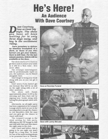 an audience with dave courtney and howard marks 1999 7 7 the valentine's day massacre, happy days ii, the leopard lounge, tenerife 1