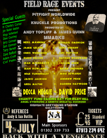 Bare Knuckle Boxing 2015 7 4 field rage 2 goldthorpe 1