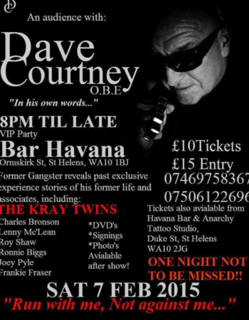 an audience with dave courtney 2015 2 7 st helens