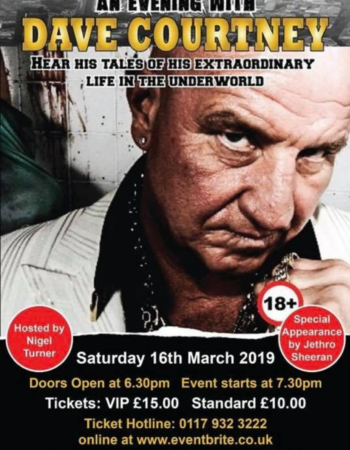 an audience with dave courtney 2019 3 16 bristol
