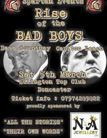 an audience with dave courtney and carlton leach 2016 3 5 doncaster