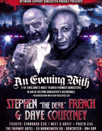an audience with dave courtney and stephen french 2017 12 9 doncaster